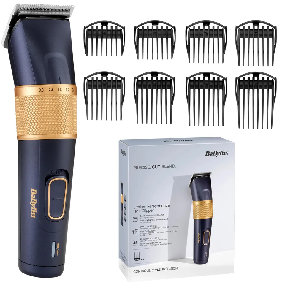 babyliss-lithium-performance-e986e-kabelloser-haarschneider-mit-45-l-ngeneinstel image 1