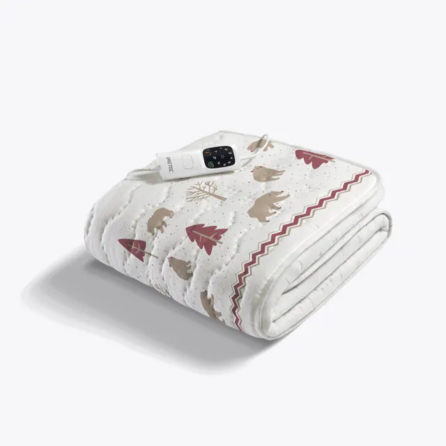 imetec-scaldasonno-adapto-cotone-orsi-e-alberi-baumwoll-heizmatte-einzelbett-6-t image 1