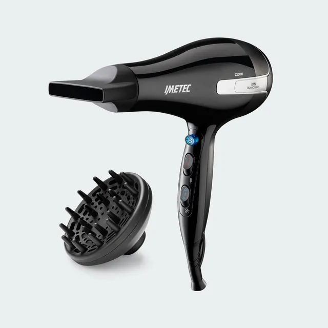 imetec-k7-2000-hair-dryer-2200-w-with-ion-technology-3-heat-2-speeds-diffuser-co image 1