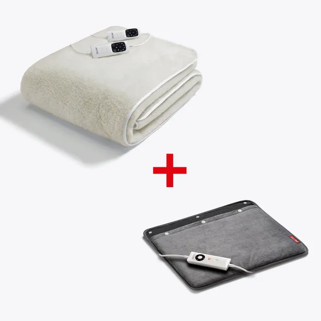 imetec-scaldasonno-adapto-maxi-kit-elektrische-unterdecke-100-wolle-merino-matri image 1