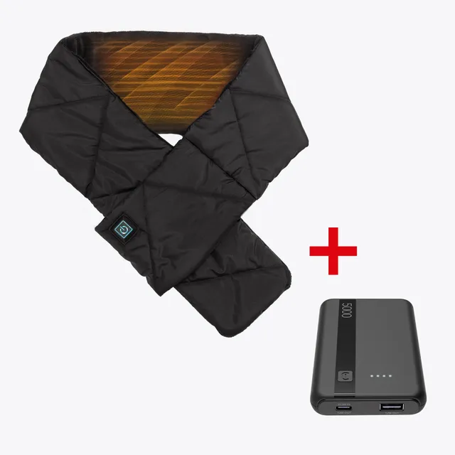 imetec-heat-on-the-go-puffer-scarf-kabelloser-beheizbarer-schal-schwarz-mit-cell image 1