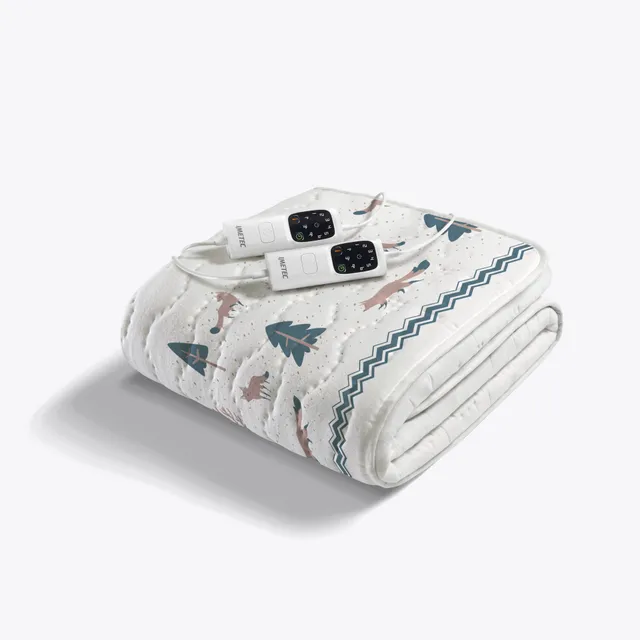 imetec-adapto-cotone-volpi-heizunderdecke-alla-francese-doppelbett-100-baumwolle image 1