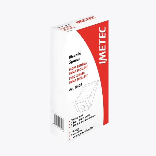 imetec-original-ersatzkit-f-r-piuma-excellent-akkubesen-10-staubbeutel-3-filter image 1