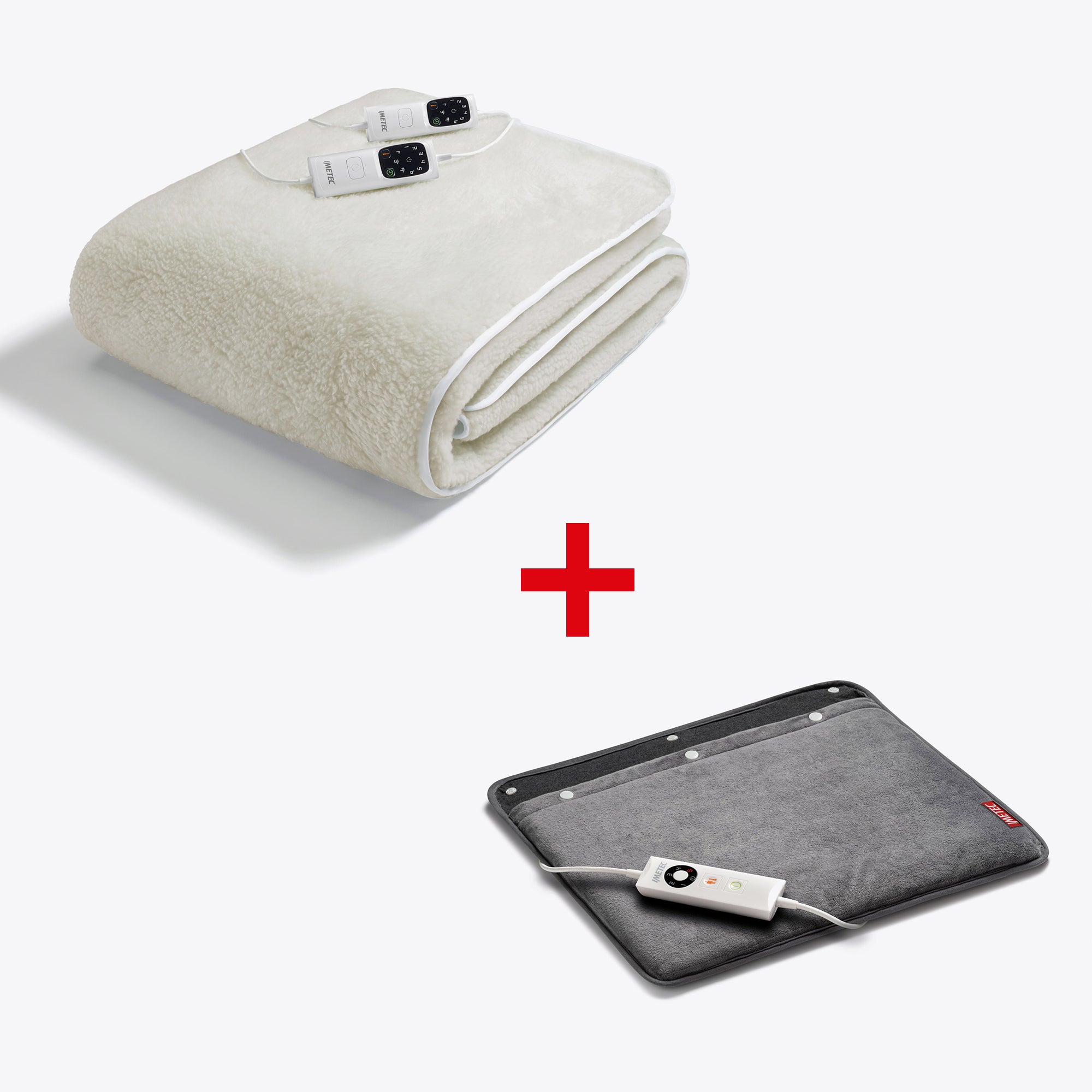 imetec-scaldasonno-adapto-maxi-kit-elektrische-unterdecke-100-wolle-merino-matri image 1
