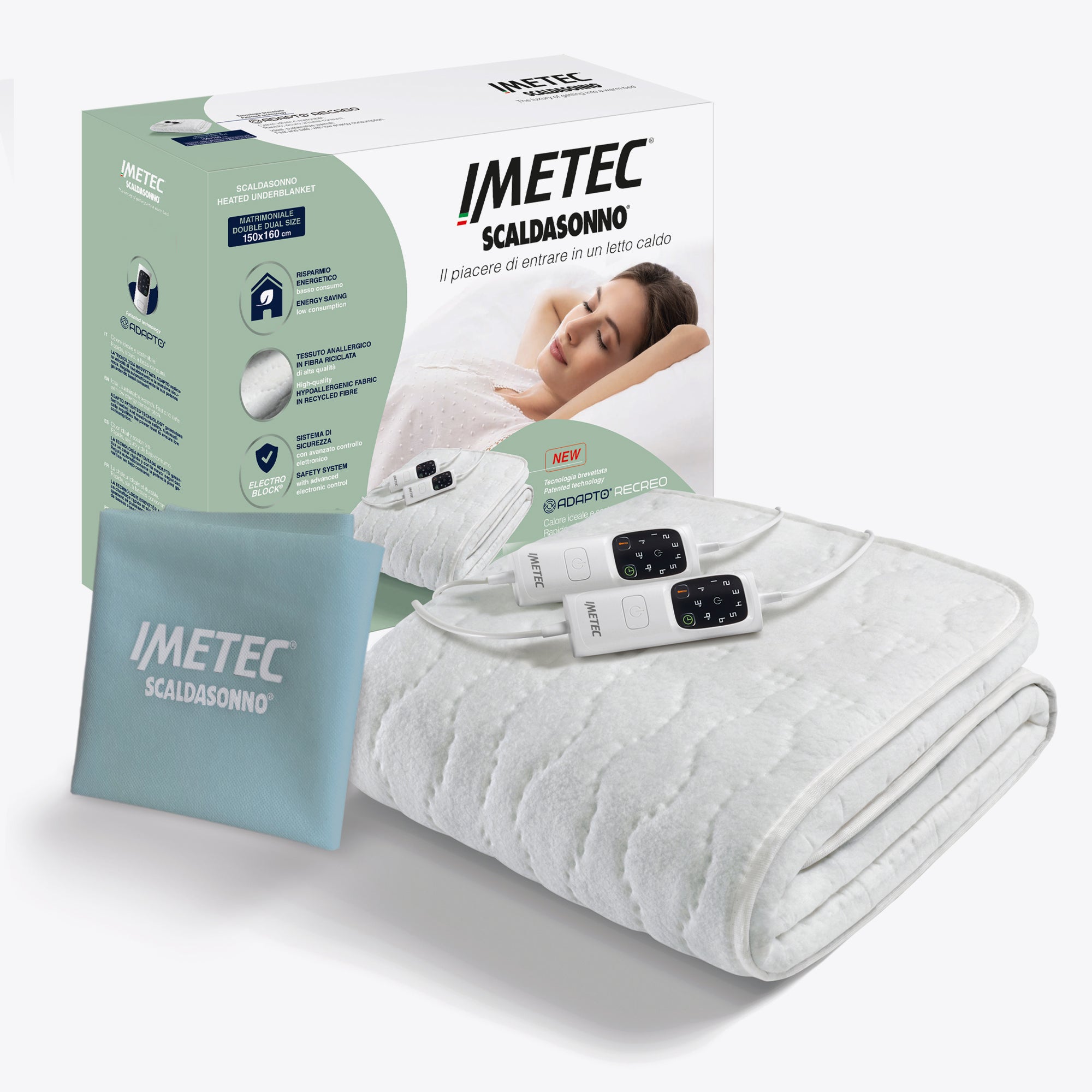 imetec-scaldasonno-adapto-recreo-elektrische-unterdecke-matrimoniale-anallergisc image 4