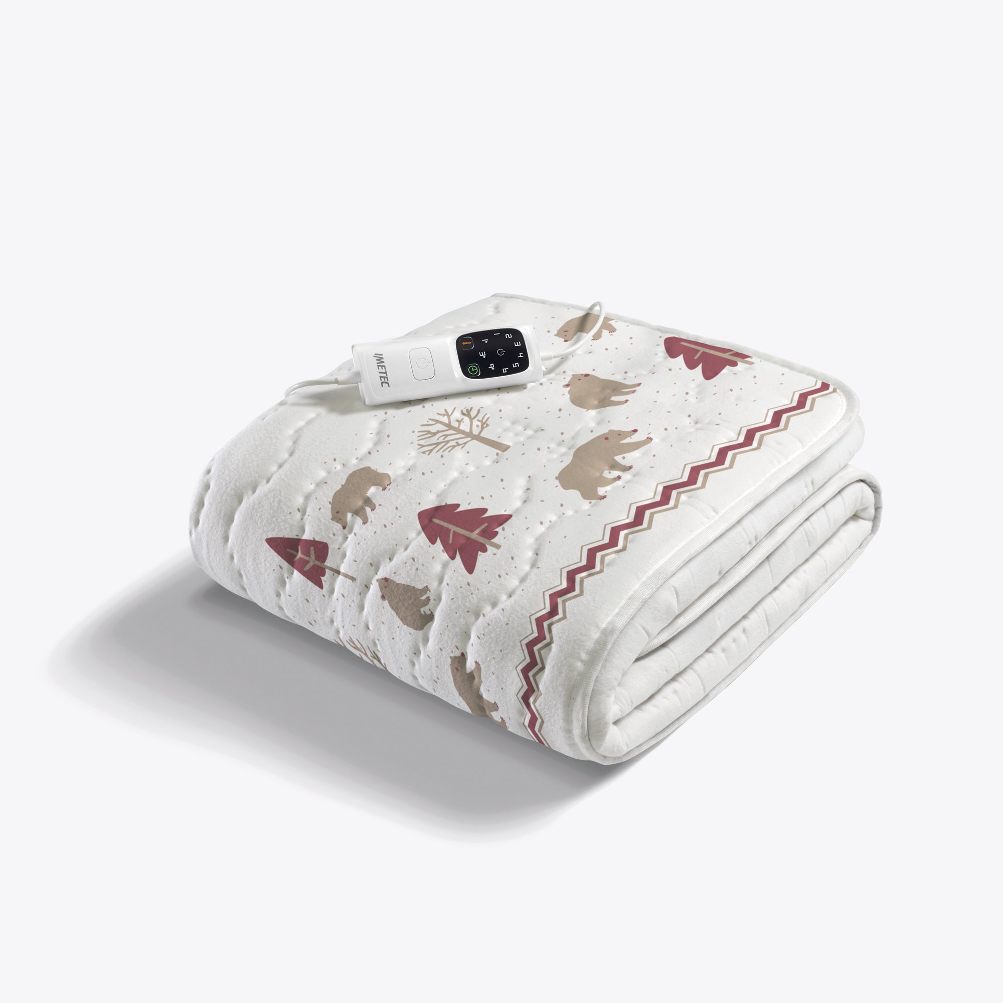imetec-scaldasonno-adapto-cotone-orsi-e-alberi-baumwoll-heizmatte-einzelbett-6-t image 1