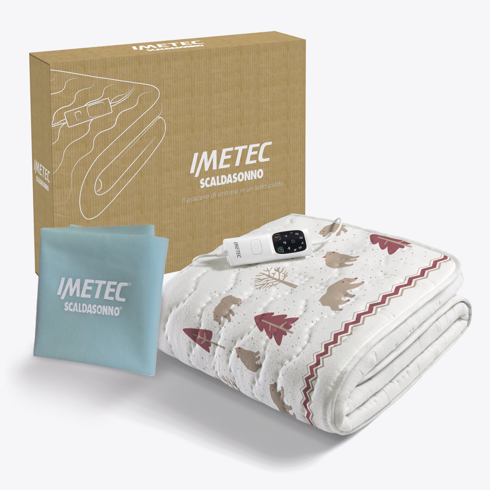 imetec-scaldasonno-adapto-cotone-orsi-e-alberi-baumwoll-heizmatte-einzelbett-6-t image 4