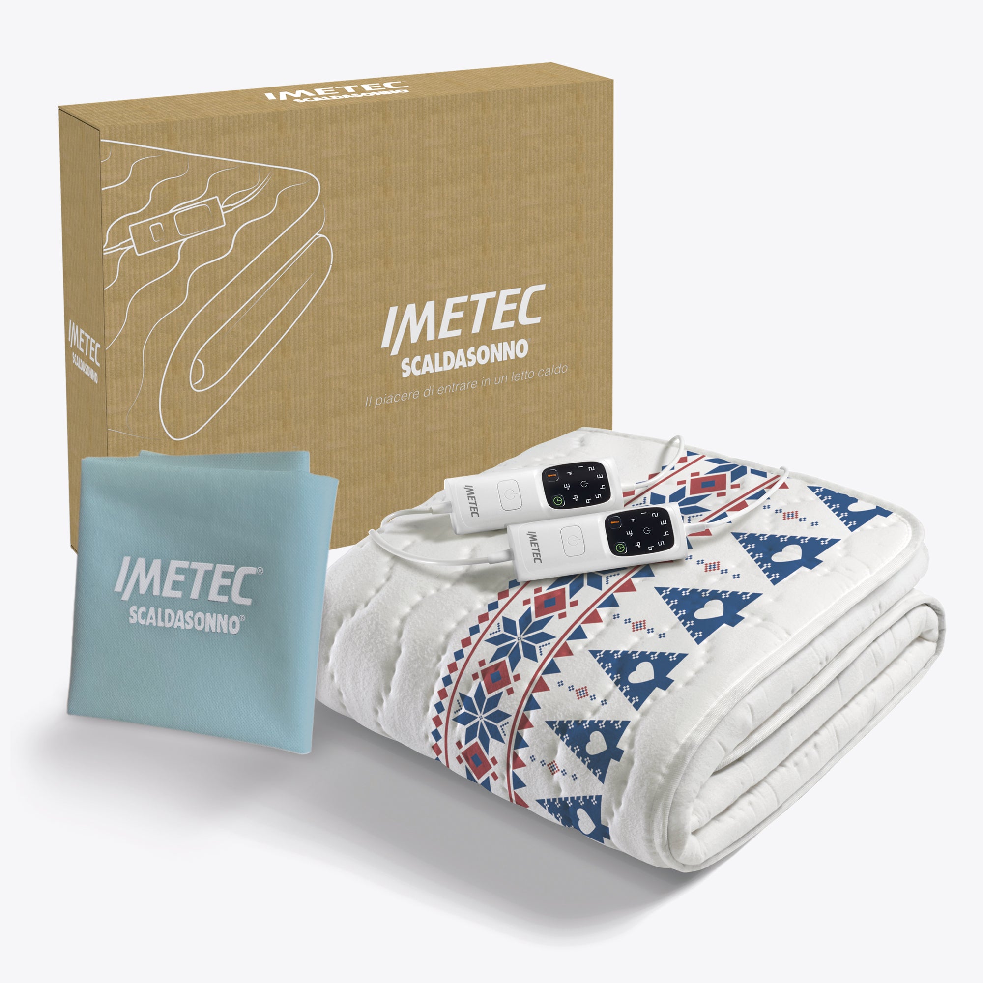 imetec-adapto-cotone-volpi-heizunderdecke-alla-francese-doppelbett-100-baumwolle image 5