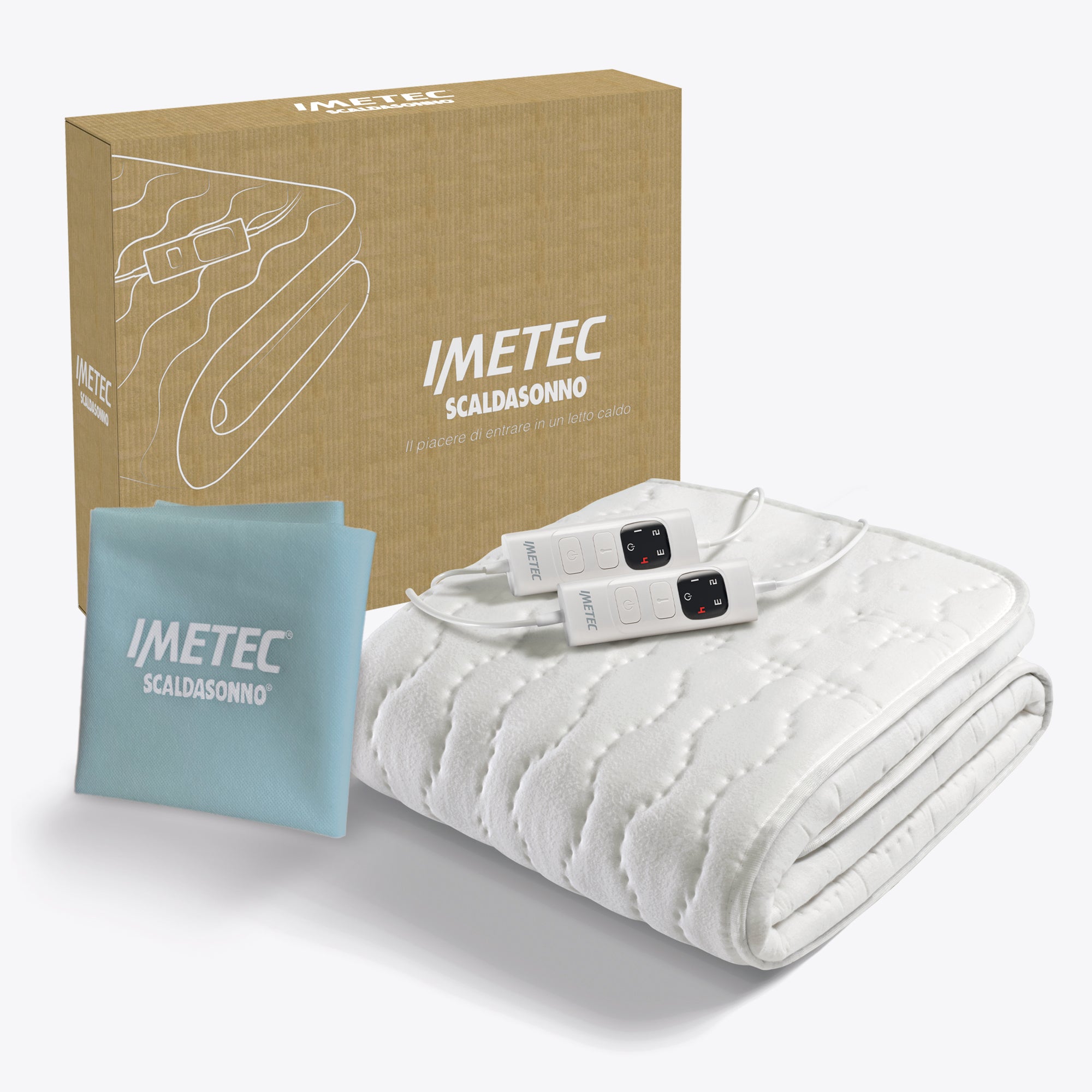 imetec-scaldasonno-active-baumwoll-unterdecke-doppelbett-mit-2-getrennten-steuer image 5