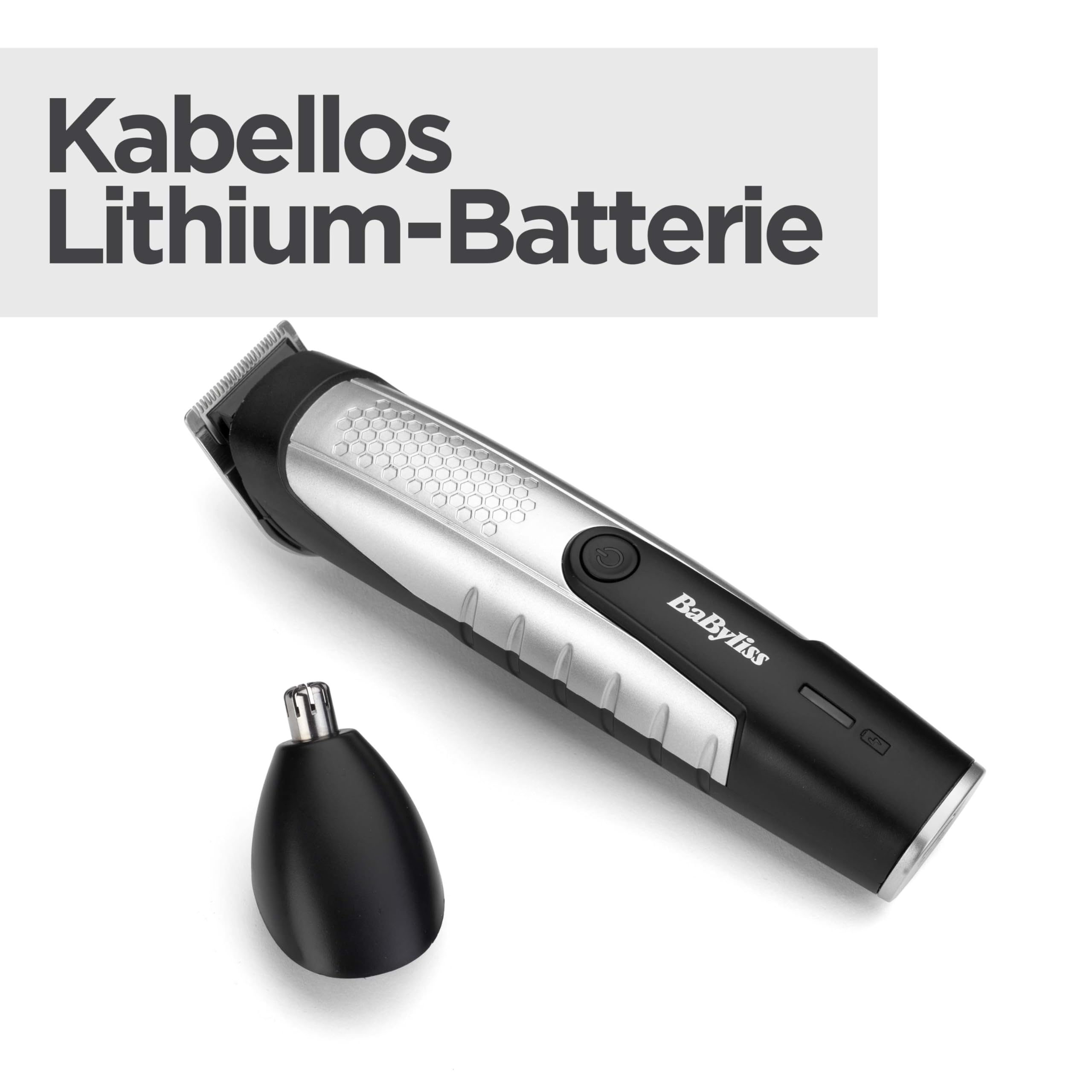 babyliss-lithium-power-barttrimmer-t812e-kabelloses-grooming-set-mit-edelstahlkl image 2