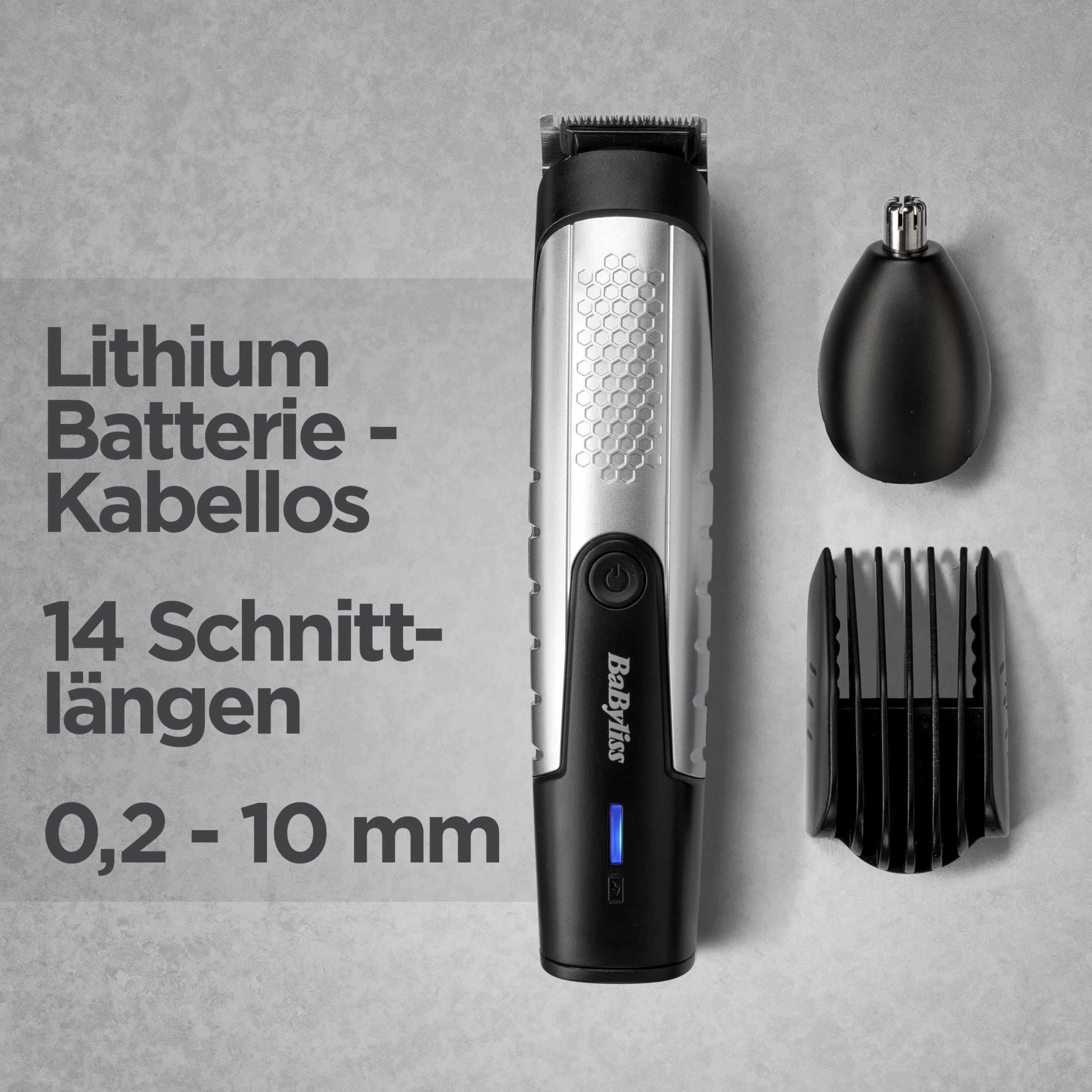 babyliss-lithium-power-barttrimmer-t812e-kabelloses-grooming-set-mit-edelstahlkl image 3