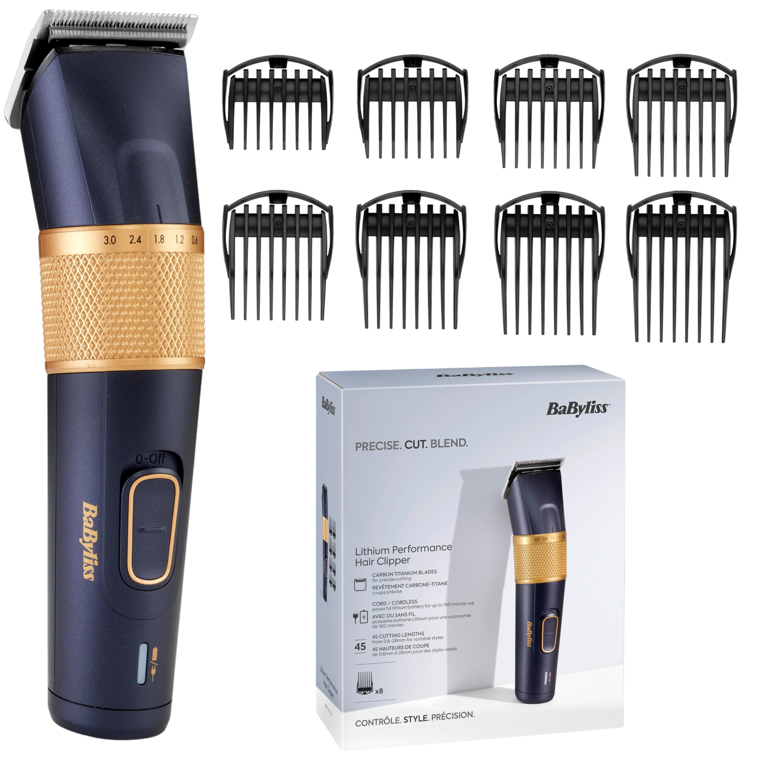 babyliss-lithium-performance-e986e-kabelloser-haarschneider-mit-45-l-ngeneinstel image 1
