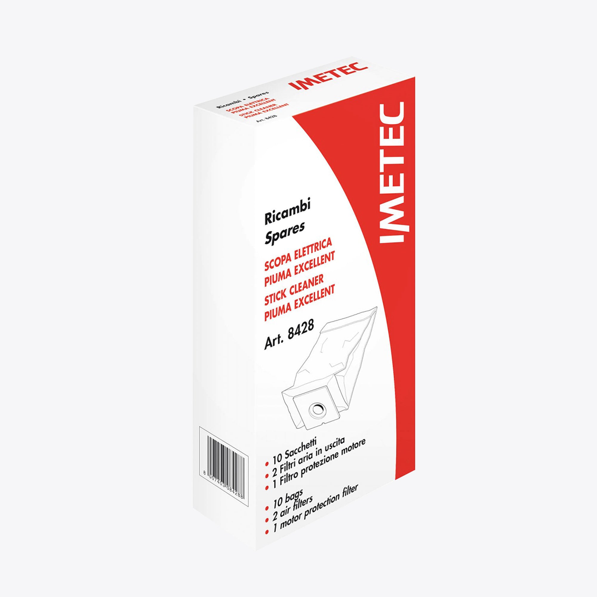 imetec-original-ersatzkit-f-r-piuma-excellent-akkubesen-10-staubbeutel-3-filter image 1