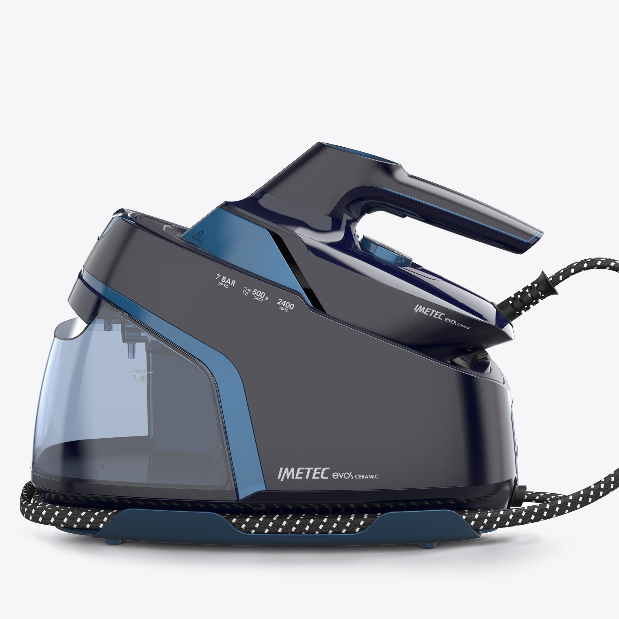 imetec-evos-ceramic-dampfb-gelstation-mit-keramiksohle-7-bar-flash-steam-500-g image 1